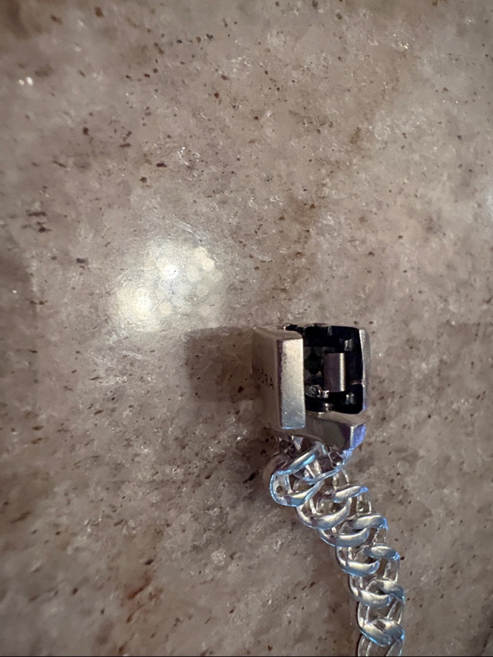 Pandora Sparkling Silver CZ Cuban Link Bracelet - Picture 11 of 12